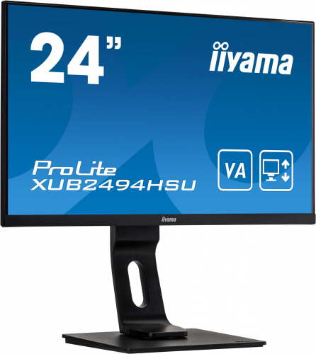 Монитор Iiyama 23.8" ProLite XUB2494HSU-B1 черный VA LED 16:9 HDMI M/M матовая HAS Pivot 250cd 178гр/178гр 1920x1080 D-Sub DisplayPort FHD USB 4.8кг фото 2