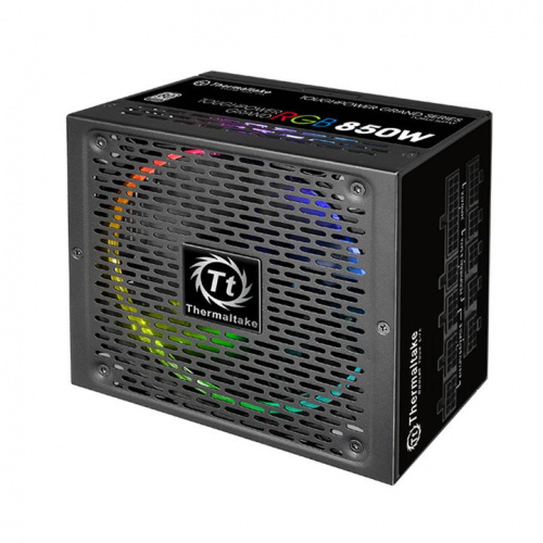 Блок питания Thermaltake ATX 850W Toughpower RGB 80+ platinum 24+2x(4+4) pin APFC 140mm fan color LED 12xSATA Cab Manag RTL фото 8