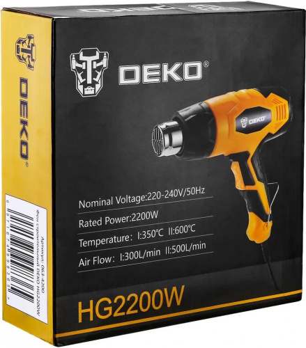 Технический фен Deko HG2200W 2200Вт темп.350/600С фото 7