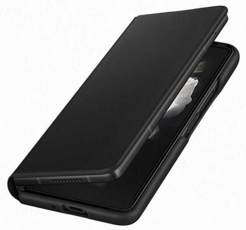 Чехол (флип-кейс) Samsung для Samsung Galaxy Z Fold3 Leather Flip Cover черный (EF-FF926LBEGRU) фото 4