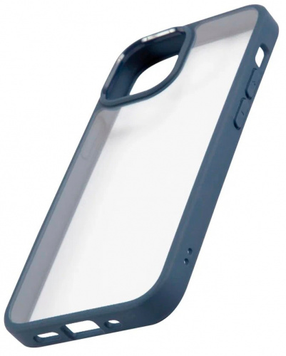 Чехол (клип-кейс) для Apple iPhone 13 mini Usams US-BH768 прозрачный/синий (УТ000028115) фото 3