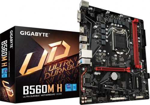 Материнская плата Gigabyte B560M H Soc-1200 Intel B560 2xDDR4 mATX AC`97 8ch(7.1) GbLAN+VGA+HDMI фото 5
