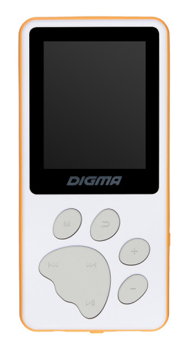 Плеер Hi-Fi Flash Digma S4 8Gb белый/оранжевый/1.8"/FM/microSDHC фото 9