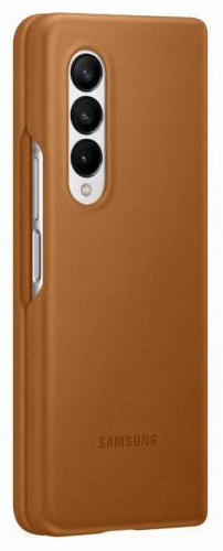 Чехол (клип-кейс) Samsung для Samsung Galaxy Z Fold3 Leather Cover коричневый (EF-VF926LAEGRU) фото 5