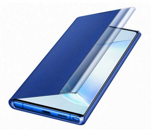 Чехол (флип-кейс) Samsung для Samsung Galaxy Note 10+ Clear View Cover синий (EF-ZN975CLEGRU) фото 4