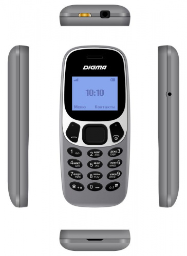 Мобильный телефон Digma Linx A105N 2G 32Mb серый моноблок 1Sim 1.44" 68x96 GSM900/1800 фото 4