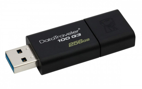 Флеш Диск Kingston 256Gb DataTraveler 100 G3 DT100G3/256GB USB3.0 черный фото 2