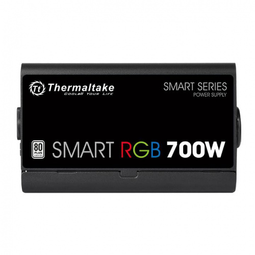 Блок питания Thermaltake ATX 700W Smart RGB 700 80+ (20+4pin) APFC 120mm fan color LED 6xSATA RTL фото 4