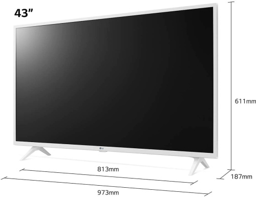Телевизор LED LG 43" 43UP76906LE белый Ultra HD 60Hz DVB-T DVB-T2 DVB-C DVB-S DVB-S2 USB WiFi Smart TV (RUS) фото 6