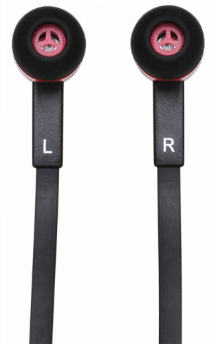 Наушники вкладыши Оклик HP-S-220 1.1м черный/красный проводные в ушной раковине (D2-1B/R) фото 3