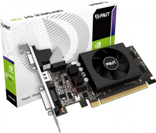 Видеокарта Palit PCI-E PA-GT710-1GD5 NVIDIA GeForce GT 710 1024Mb 64 GDDR5 954/5000 DVIx1/HDMIx1/CRTx1/HDCP Bulk фото 4