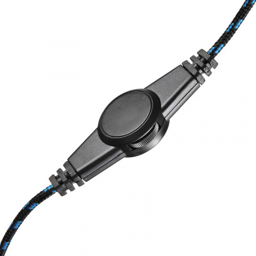 Наушники с микрофоном Оклик HS-L400G ZEUS черный/синий 2.2м мониторные оголовье (359480) фото 4