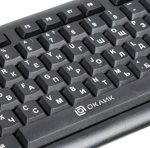Клавиатура Оклик 180V2 черный USB фото 8