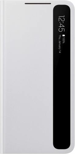 Чехол (флип-кейс) Samsung для Samsung Galaxy S21+ Smart Clear View Cover светло-серый (EF-ZG996CJEGRU)