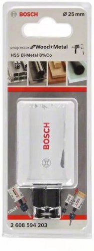 Коронка Bosch PROGRESSOR (2608594203) универсал. Д=25мм Дл=44мм (1пред.) для дрелей фото 4