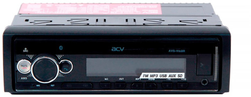 Автомагнитола ACV AVS-916BR 1DIN 4x50Вт v4.0 (36694) фото 2