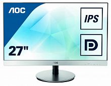 Монитор AOC 27" Style i2769V(/01) серебристый IPS LED 5ms 16:9 DVI матовая 250cd 1920x1080 D-Sub FHD 4.99кг