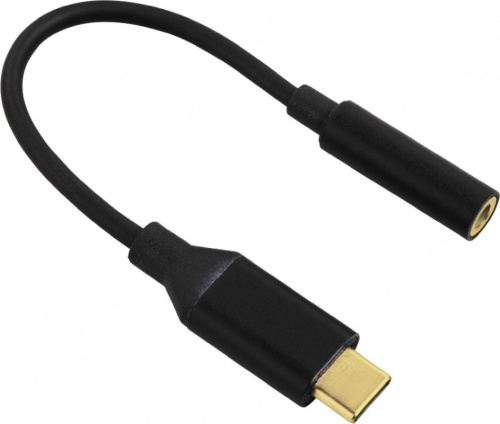 Переходник Hama 00135717 USB Type-C (m) Jack 3.5mm (f) 0.1м черный фото 3