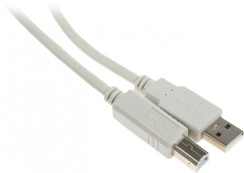 Кабель Ningbo USB A(m) USB B(m) 5м феррит.кольца серый фото 3