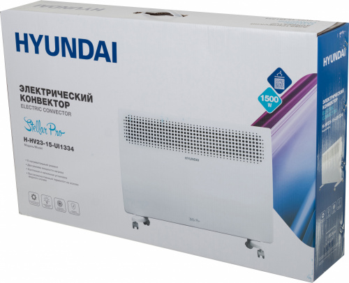 Конвектор Hyundai H-HV23-15-UI1334 1500Вт белый фото 6