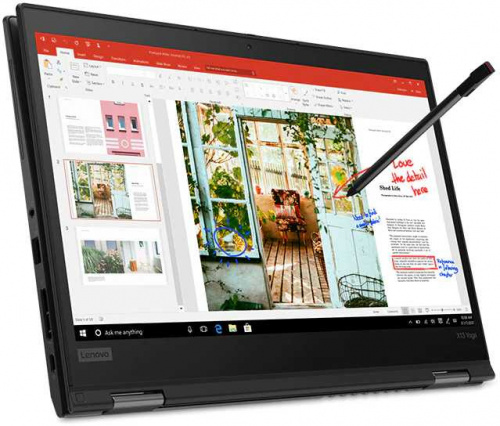 Ноутбук Lenovo ThinkPad X13 Yoga G1 T Core i5 10210U/16Gb/SSD512Gb/Intel UHD Graphics/13.3"/IPS/Touch/FHD (1920x1080)/Windows 10 Professional 64/black/WiFi/BT/Cam фото 8