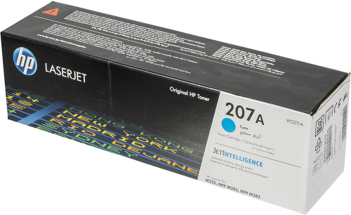 Картридж лазерный HP 207A W2211A голубой (1250стр.) для HP M255/MFP M282/M283 фото 2