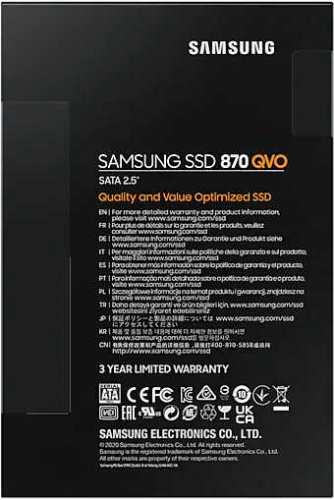 Накопитель SSD Samsung SATA-III 1TB MZ-77Q1T0BW 870 QVO 2.5" фото 7