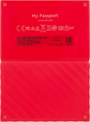 Жесткий диск WD Original USB 3.0 4Tb WDBUAX0040BRD-EEUE My Passport 2.5" красный фото 3