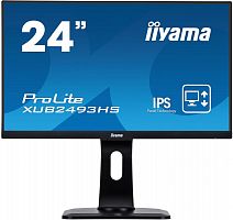 Монитор Iiyama 23.8" ProLite XUB2493HS-B1 черный IPS LED 4ms 16:9 HDMI M/M матовая HAS Pivot 250cd 178гр/178гр 1920x1080 D-Sub DisplayPort FHD 5.4кг