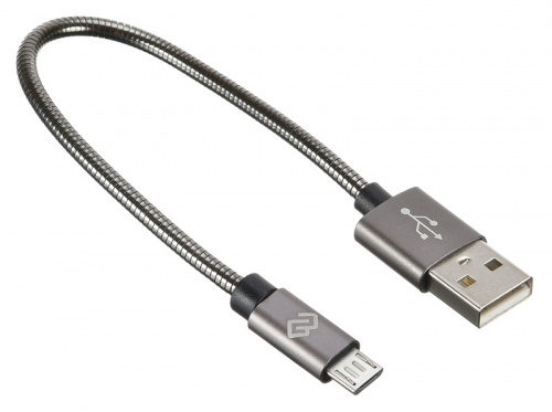 Кабель Digma USB A(m) micro USB B (m) 0.15м черный фото 5