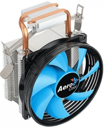 Устройство охлаждения(кулер) Aerocool Verkho 1-3P Soc-AM5/AM4/1151/1200 черный/синий 3-pin 28dB Al+Cu 100W 280gr Ret фото 5
