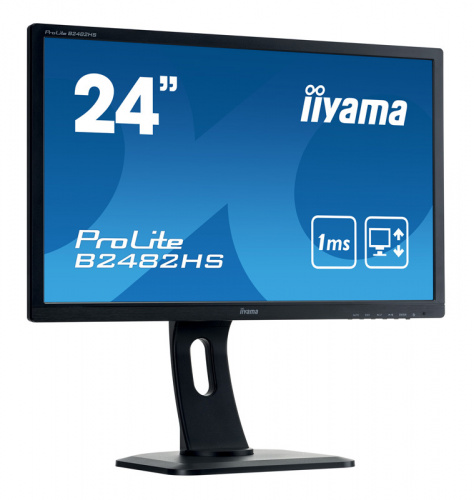 Монитор Iiyama 24" ProLite B2482HS-B1 черный TN LED 1ms 16:9 DVI HDMI M/M матовая HAS Pivot 1000:1 250cd 170гр/160гр 1920x1080 D-Sub FHD 5.1кг фото 8