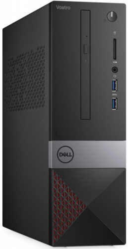 ПК Dell Vostro 3471 SFF i3 9100 (3.6)/4Gb/1Tb 7.2k/UHDG 630/DVDRW/CR/Windows 10 Professional/GbitEth/WiFi/BT/200W/клавиатура/мышь/черный