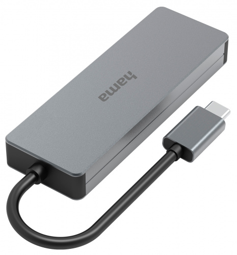 Разветвитель USB-C Hama H-200105 4порт. серый (00200105) фото 2