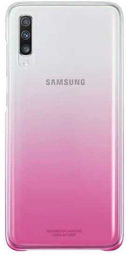Чехол (клип-кейс) Samsung для Samsung Galaxy A70 Gradation Cover розовый (EF-AA705CPEGRU) фото 2