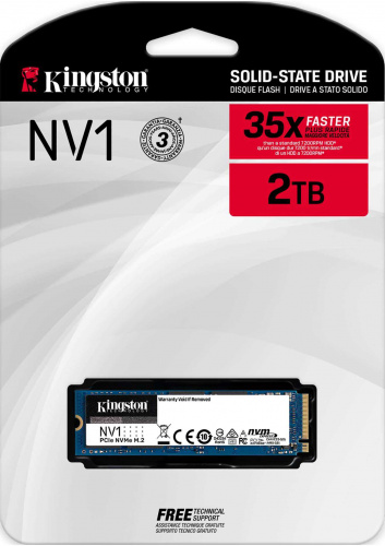 Накопитель SSD Kingston PCI-E 3.0 x4 2TB SNVS/2000G NV1 M.2 2280 фото 3