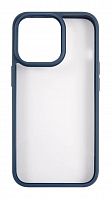 Чехол (клип-кейс) для Apple iPhone 13 Pro Usams US-BH770 прозрачный/синий (УТ000028121)