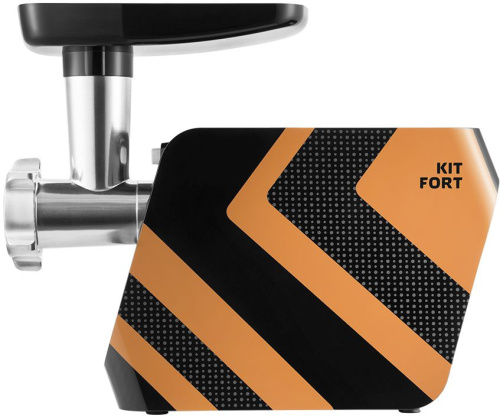Мясорубка Kitfort КТ-2106-3 1200Вт черный/оранжевый фото 2