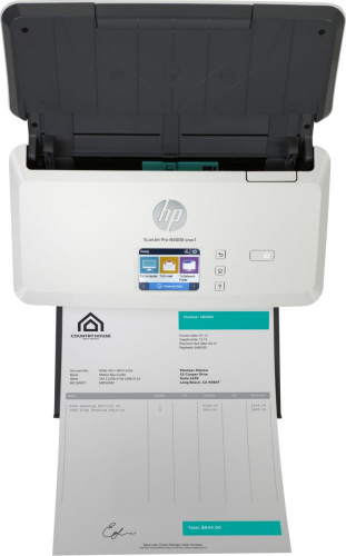 Сканер протяжный HP ScanJet Pro N4000 snw1 (6FW08A) A4 белый/черный фото 5