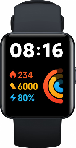Смарт-часы Xiaomi Redmi Watch 2 Lite GL 1.55" TFT корп.черный рем.черный (BHR5436GL)