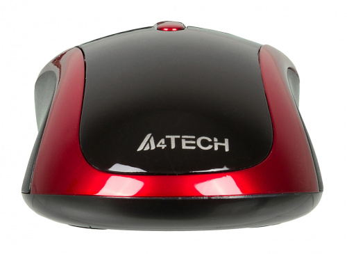 Мышь A4Tech V-Track Padless N-360 красный/черный оптическая (1200dpi) USB (3but) фото 5