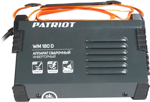 Сварочный аппарат Patriot WM180D инвертор ММА 7.8кВт фото 3