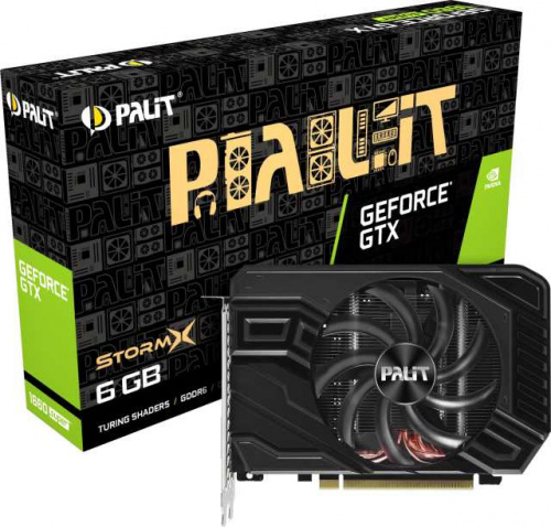 Видеокарта Palit PCI-E PA-GTX1660SUPER STORMX 6G NVIDIA GeForce GTX 1660SUPER 6144Mb 192 GDDR6 1530/14000 DVIx1 HDMIx1 DPx1 HDCP Ret фото 3