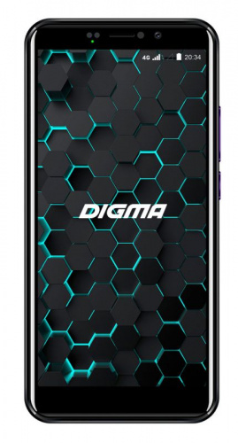 Смартфон Digma Pay 4G Linx 16Gb 2Gb черный моноблок 3G 4G 2Sim 5.45" 720x1440 Android 8.1 13Mpix WiFi NFC GPS GSM900/1800 GSM1900 TouchSc MP3 FM microSD max128Gb
