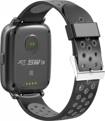 Смарт-часы Jet Sport SW-5 52мм 1.44" IPS черный (SW-5 GREY) фото 5