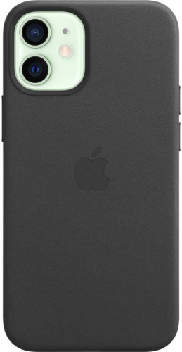 Чехол (клип-кейс) Apple для Apple iPhone 12 mini Leather Case with MagSafe черный (MHKA3ZE/A) фото 2