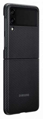 Чехол (клип-кейс) Samsung для Samsung Galaxy Z Flip3 Aramid Cover черный (EF-XF711SBEGRU) фото 2