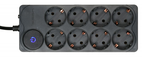 Сетевой фильтр Ippon BK-258 5м (8 розеток) черный (коробка) фото 3