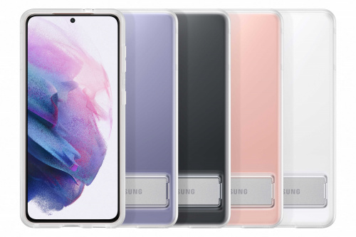 Чехол (клип-кейс) Samsung для Samsung Galaxy S21 Clear Standing Cover прозрачный (EF-JG991CTEGRU) фото 5