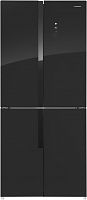 Холодильник Maunfeld MFF181NFB 3-хкамерн. черный глянц. инвертер